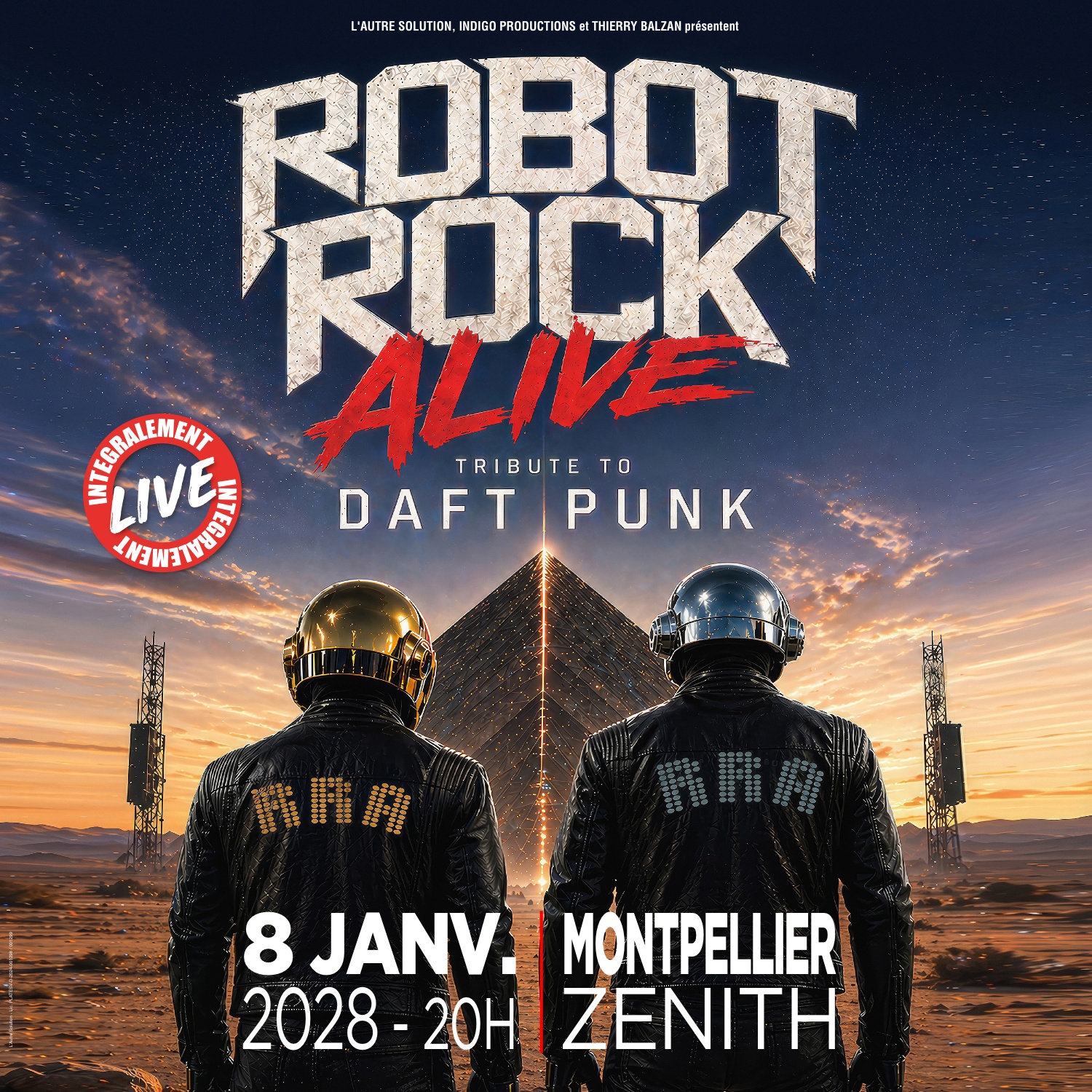 Robot Rock Alive en concert au Zénith Sud Montpellier le Sam 8 jan